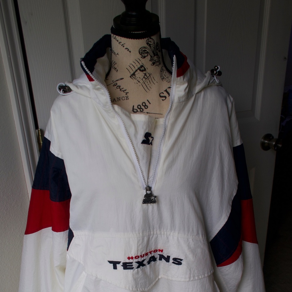 Large Starter Jacket Houston Texans Pull Over